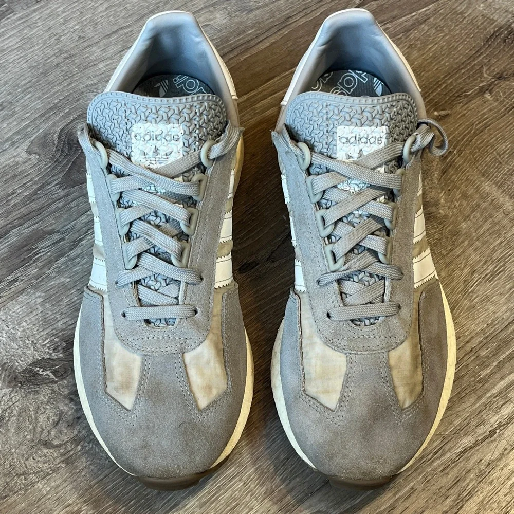 Adidas Retropy E5 Mens Grey White Gum Boost Sneakers Q47101 Size 9.5